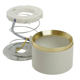 Светильник потолочный Feron Barrel DUET HL459 12W, 230V, GX53, белый + золото IP20, 52022