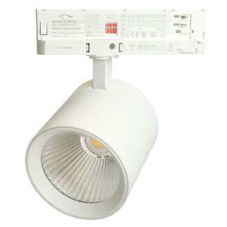 Светодиодный светильник Feron TR Reflex трековый на шинопровод 40W, 3500 Lm, 4000К, 36 градусов, белый, 3х фазный с функцией выбора мощности, 52058