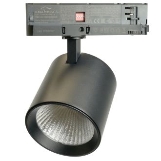Светодиодный светильник Feron TR Reflex трековый на шинопровод 40W, 3500 Lm, 4000К, 36 градусов, черный, 3х фазный с функцией выбора мощности, 52059