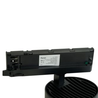 Светодиодный светильник Feron TR Reflex трековый на шинопровод 40W, 3500 Lm, 4000К, 36 градусов, черный, 3х фазный с функцией выбора мощности, 52059
