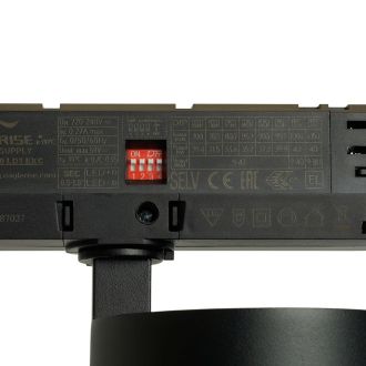 Светодиодный светильник Feron TR Reflex трековый на шинопровод 40W, 3500 Lm, 4000К, 36 градусов, черный, 3х фазный с функцией выбора мощности, 52059