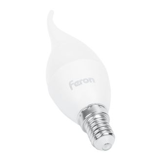 Лампа светодиодная Feron LB-980 Свеча на ветру E14 15W 175-265V 6400K, 52076