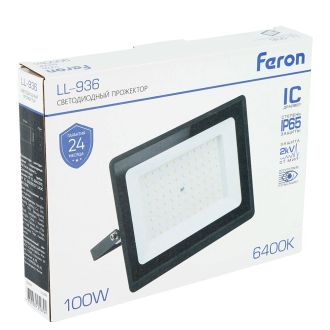 Светодиодный прожектор Feron LL-936 IP65 100W 6400K, 52109