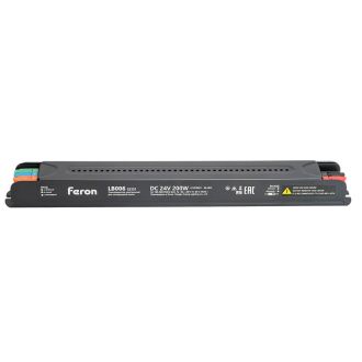 Трансформатор для светодиодной ленты с диммированием 200W 24V IP20, клипсы, LB006, Feron, 52131