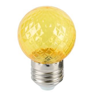 Лампа светодиодная Feron LB-385 Шарик желтый прозрачный E27 1W 230V, 52161