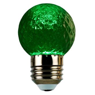 Лампа светодиодная Feron LB-385 Шарик зеленый прозрачный E27 1W 230V, 52163