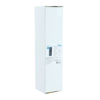 Розетка уличная Feron TM200, 220-230V, 16A, IP44, 70*70*300мм, черный, 52184