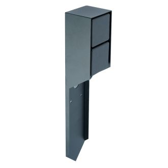Розетка уличная Feron TM201, 220-230V, 16A, IP44, 70*60*380мм, черный, 52185