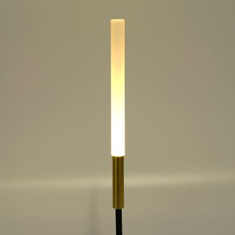 Светильник уличный светодиодный Feron DH2101, 1W, DC24V, низковольтный, 3000K, черный/золотой, 15*15*1093, 52192