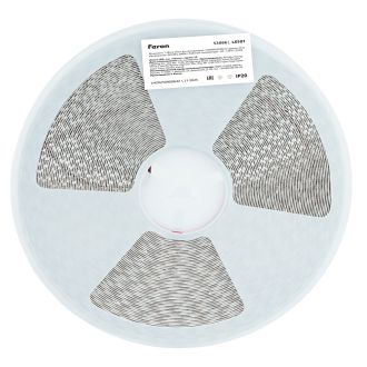 Светодиодная LED лента Feron LS501, 120SMD(2835)/м 11Вт/м 24V 30000*8*1.22мм 3000К 30м IP20, 53086