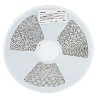 Светодиодная LED лента Feron LS502, 180SMD(2835)/м 16Вт/м 24V 30000*10*1.22мм 3000К 30м IP20, 53089