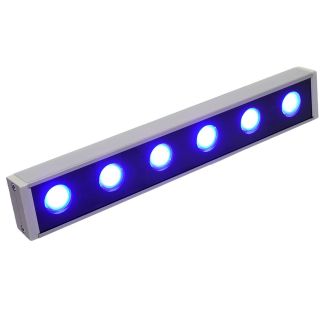 Светодиодный линейный прожектор для подсветки стен, красный, 250*40*25mm, 6W DC24V, IP65, Feron LL-893-1, 53129