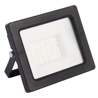 Светодиодный прожектор FERON с датчиком освещенности LL-981 IP65 30W 6400K черный, 53141