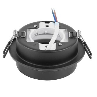 Светильник потолочный встраиваемый, 15W 230V GX53, черный, круг, без лампы, DL514, Feron, 53310