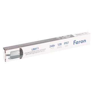 Трансформатор электронный для светодиодной ленты 24W 12V IP67 ( драйвер), LB011 FERON, 53313