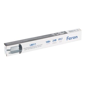 Трансформатор электронный для светодиодной ленты 18W 24V IP67 ( драйвер), LB011 FERON, 53318