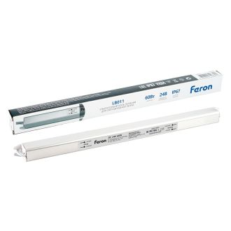 Трансформатор электронный для светодиодной ленты 60W 24V IP67 (драйвер), LB011 FERON, 53322