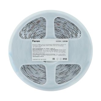 Лента светодиодная 60SMD(5050) RGBW-MIX 5 в 1 20Вт/м 24V 5000*12*1.44 мм RGB+2300К+6500K, IP20, LS508 FERON, 53336