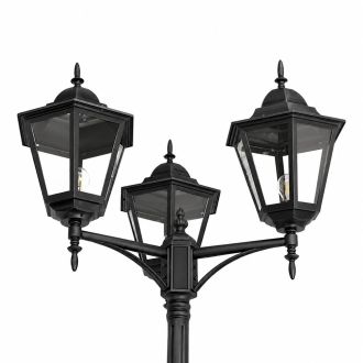 Светильник садово-парковый Feron 8315/PL8315 столб 3*100W E27 230V, черный, 53399