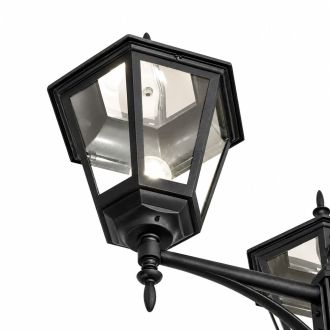 Светильник садово-парковый Feron 8315/PL8315 столб 3*100W E27 230V, черный, 53399