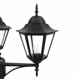 Светильник садово-парковый Feron 8315/PL8315 столб 3*100W E27 230V, черный, 53399