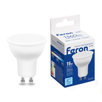 Лампа светодиодная Feron LB-965 MR16 GU10 15W 175-265V 6400K, 53484