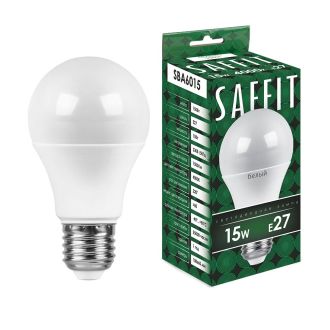 Лампа светодиодная SAFFIT SBA6015 Шар E27 15W 230V 4000K, 55011