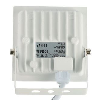 Светодиодный прожектор SAFFIT SFL90-20 IP65 20W 6400K белый, 55071