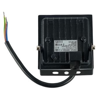 Светодиодный прожектор SAFFIT SFL90-20 IP65 20W 4000K черный, 55075