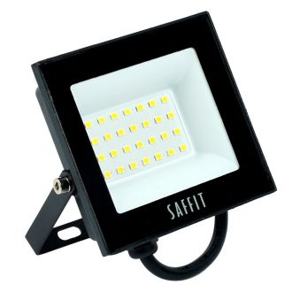 Светодиодный прожектор SAFFIT SFL90-30 IP65 30W 4000K черный, 55076