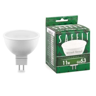 Лампа светодиодная SAFFIT SBMR1611 MR16 GU5.3 11W 230V 2700K, 55151