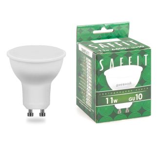 Лампа светодиодная SAFFIT SBMR1611 MR16 GU10 11W 230V 6400K, 55156