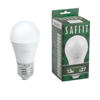 Лампа светодиодная SAFFIT SBG4513 Шарик E27 13W 230V 4000K, 55161