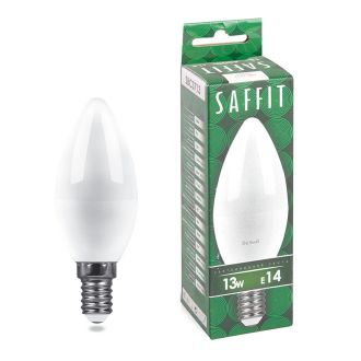 Лампа светодиодная SAFFIT SBC3713 Свеча E14 13W 230V 4000K, 55164