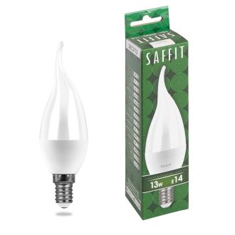 Лампа светодиодная SAFFIT SBC3713 Свеча на ветру E14 13W 230V 4000K, 55165