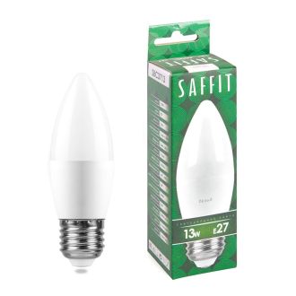 Лампа светодиодная SAFFIT SBC3713 Свеча E27 13W 230V 4000K, 55167
