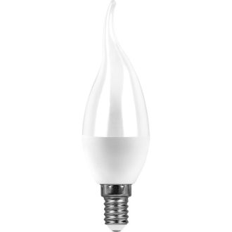 Лампа светодиодная SAFFIT SBC3709 Свеча на ветру E14 9W 230V 6400K, 55173