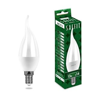 Лампа светодиодная SAFFIT SBC3713 Свеча на ветру E14 13W 230V 6400K, 55175