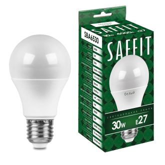 Лампа светодиодная SAFFIT SBA6530 Шар E27 30W 230V 2700K, 55182