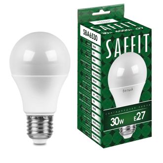 Лампа светодиодная SAFFIT SBA6530 Шар E27 30W 230V 6400K, 55184