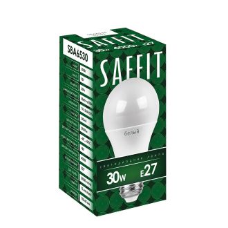 Лампа светодиодная SAFFIT SBA6530 Шар E27 30W 230V 6400K, 55184