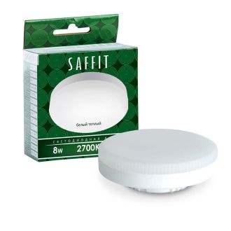 Лампа светодиодная SAFFIT SBGX5308 GX53 8W 230V 2700K, 55185