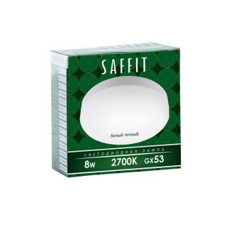 Лампа светодиодная SAFFIT SBGX5308 GX53 8W 230V 2700K, 55185
