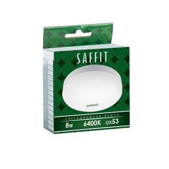 Лампа светодиодная SAFFIT SBGX5308 GX53 8W 230V 6400K, 55187