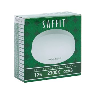 Лампа светодиодная SAFFIT SBGX5312 GX53 12W 230V 2700K, 55188
