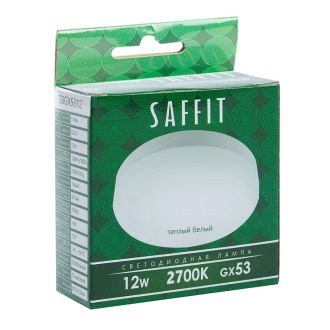 Лампа светодиодная SAFFIT SBGX5312 GX53 12W 230V 2700K, 55188