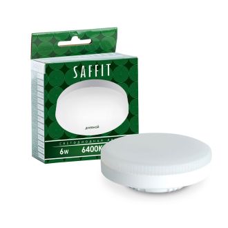 Лампа светодиодная SAFFIT SBGX5306 GX53 6W 230V 6400K, 55196