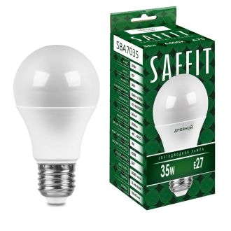 Лампа светодиодная SAFFIT SBA7035 Шар E27 35W 230V 6400K, 55199
