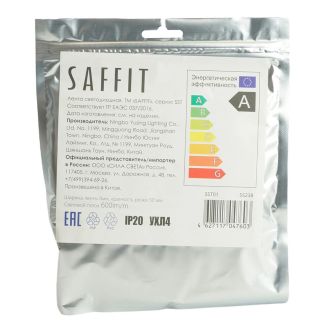 Лента светодиодная SST01 SAFFIT 60SMD(2835)/m 6Вт/м 12V 5000*8*1.22мм 4000K, IP20, 55238