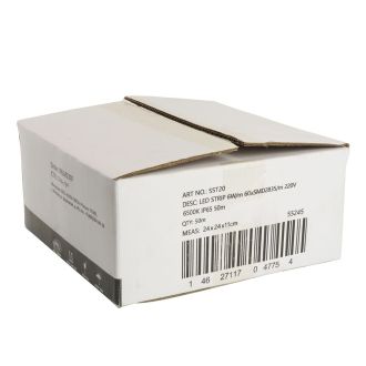Лента светодиодная SST20 SAFFIT 60SMD(2835)/м 6Вт/м 220V 50м, 6500K, IP65, 55245 (комплект 50 шт.)